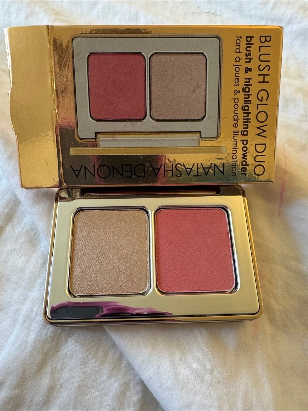 Natasha Denona Blush Glow Duo - Rose Blush & Champagne Highlight